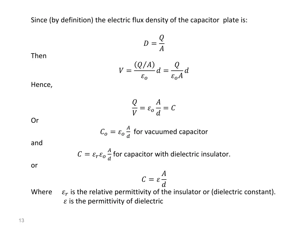since by definition the electric flux density