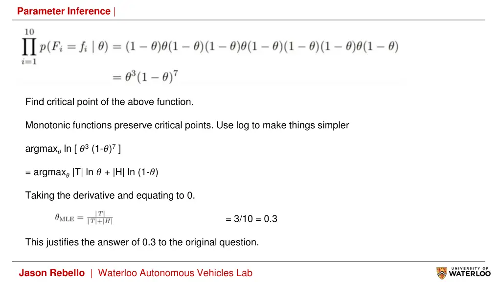 parameter inference 1