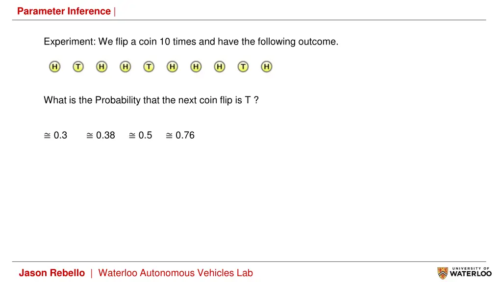 parameter inference