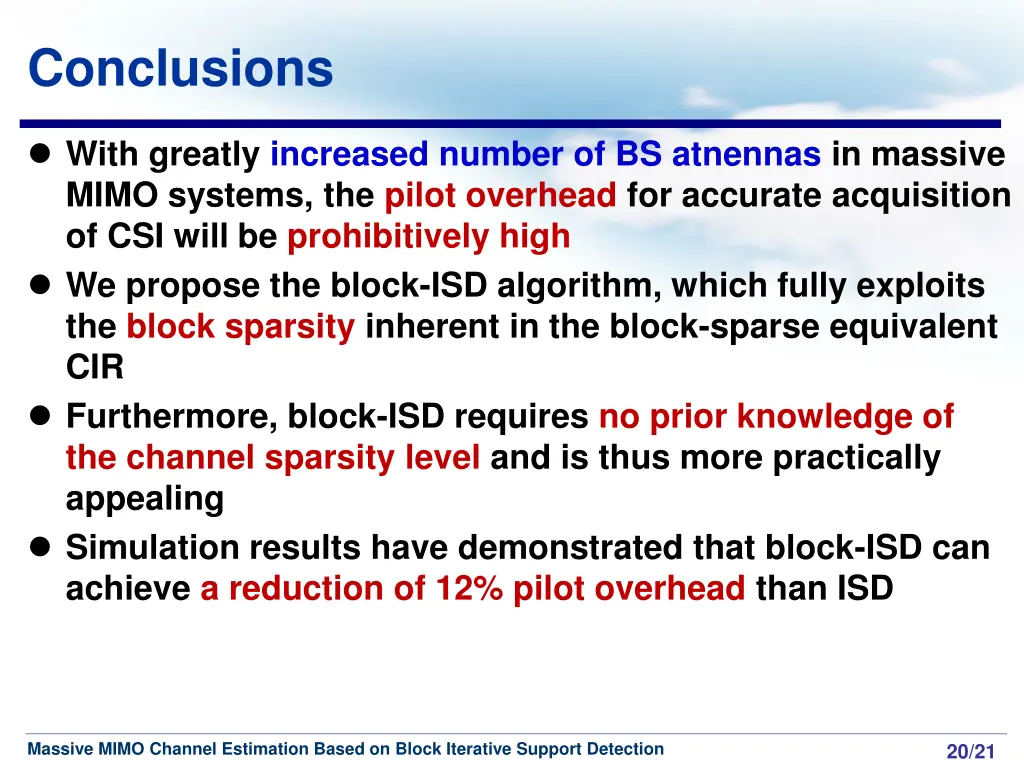 conclusions