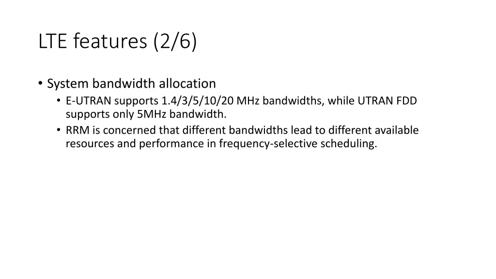 lte features 2 6