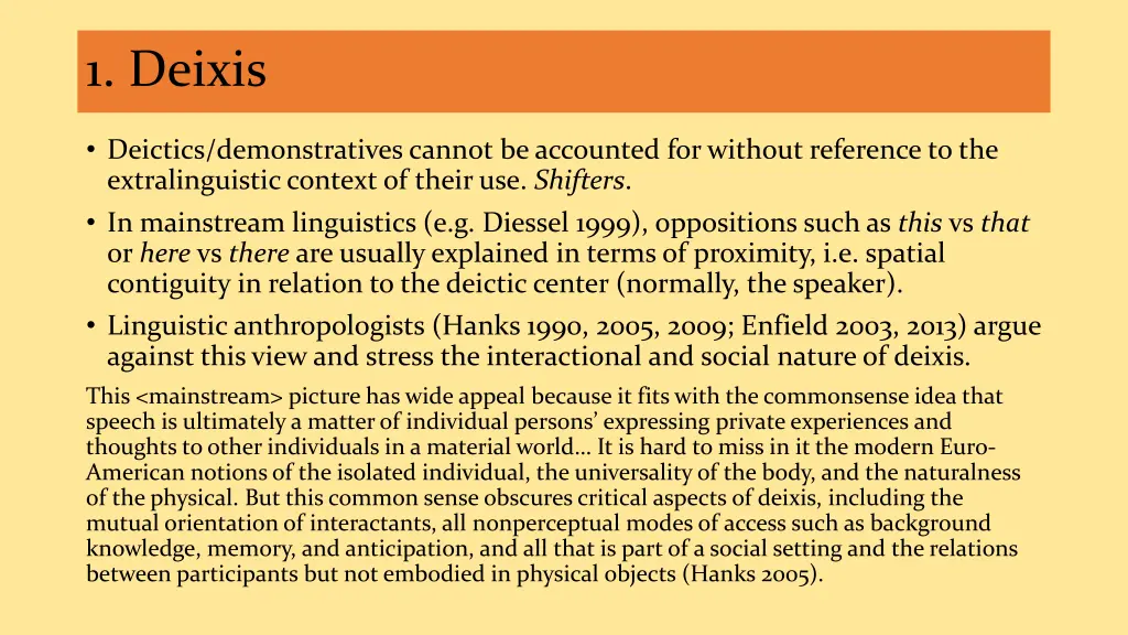 1 deixis