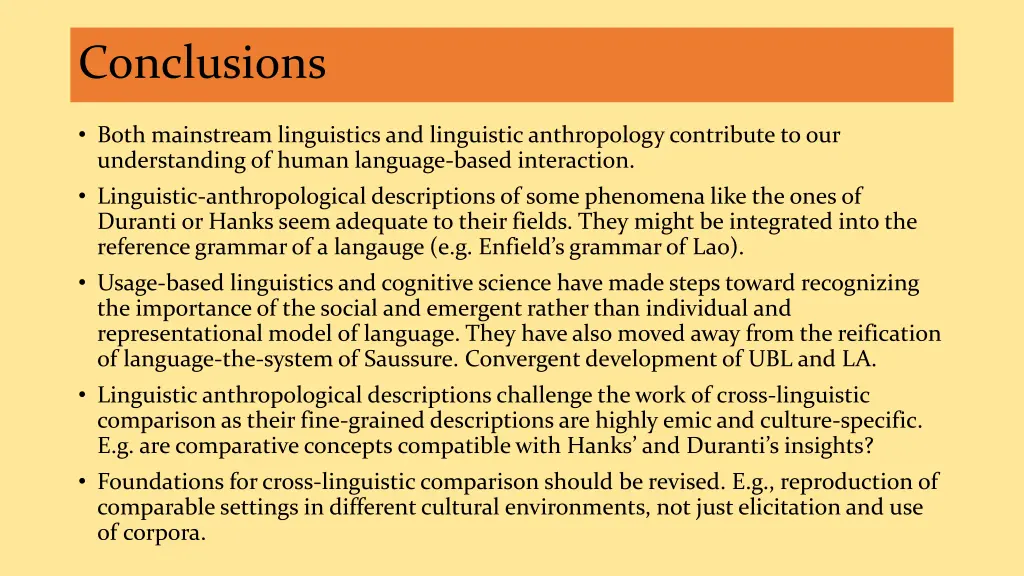 conclusions