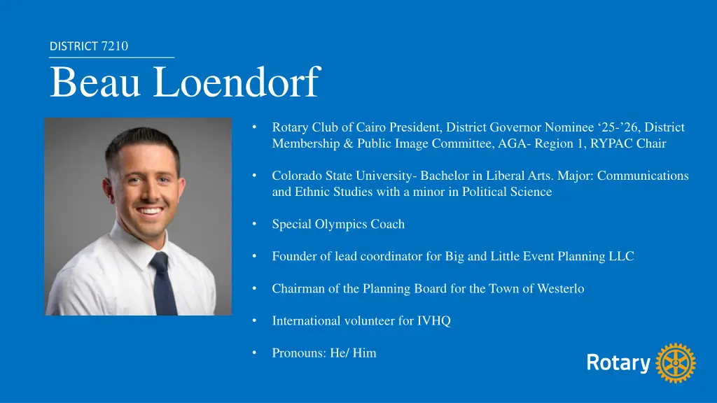 district 7210 beau loendorf