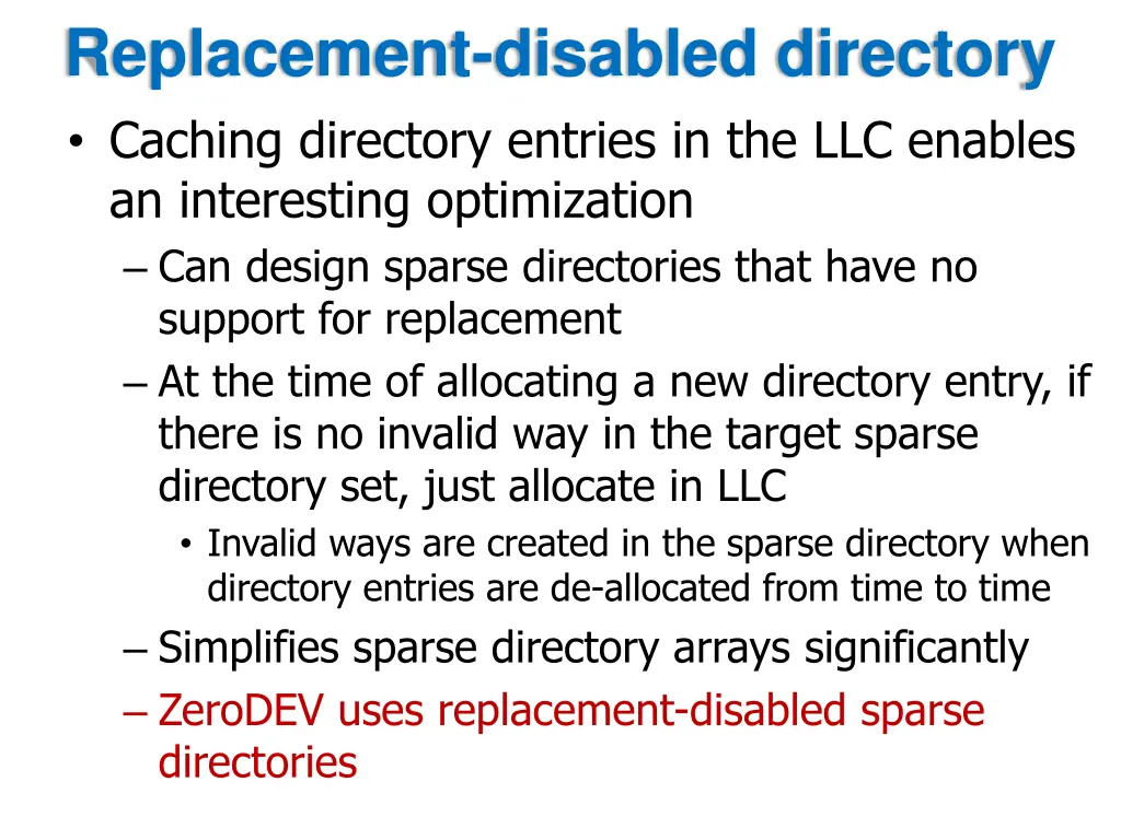 replacement disabled directory caching directory