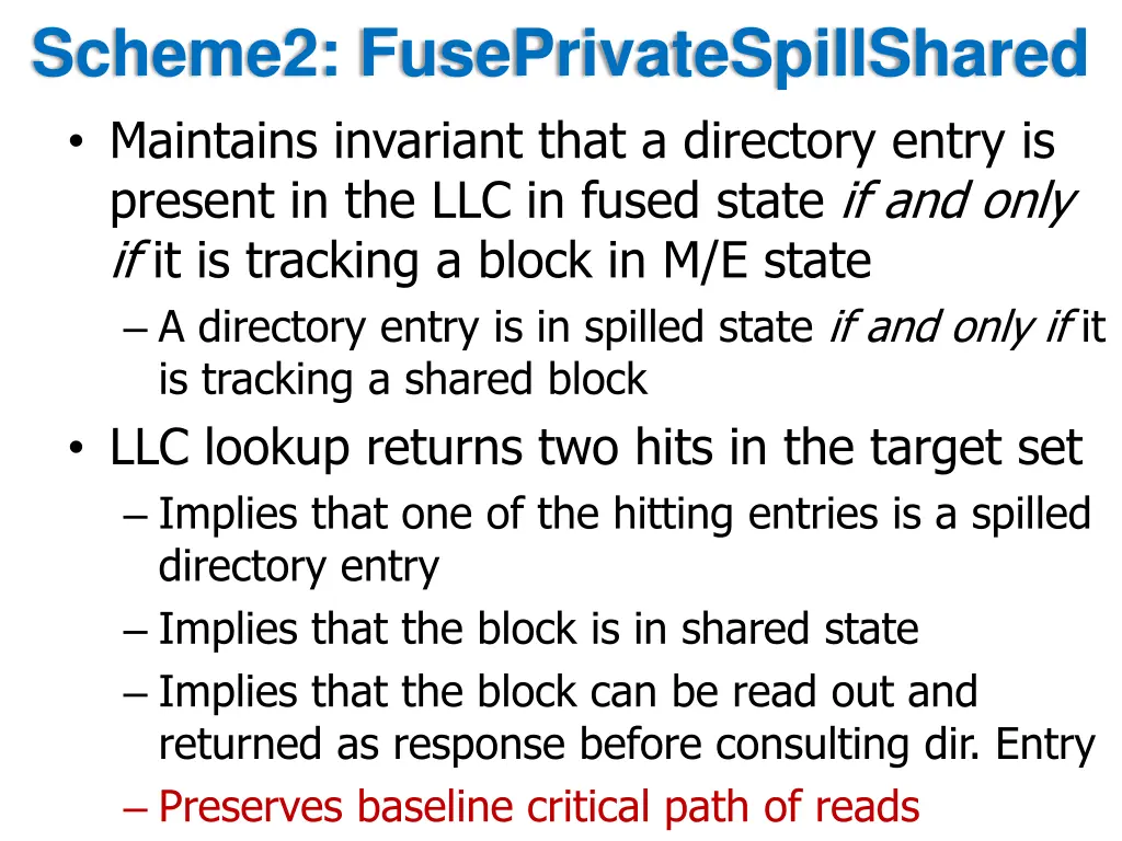 scheme2 fuseprivatespillshared maintains