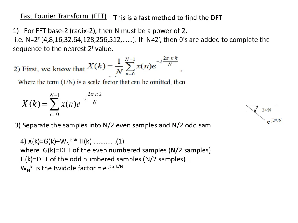 fast fourier transform fft