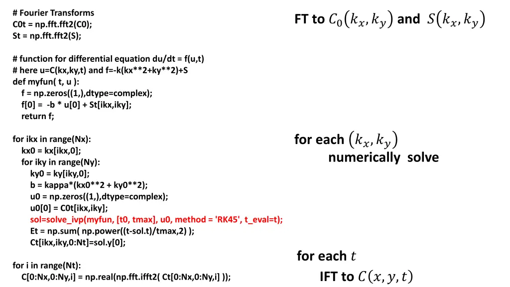 fourier transforms c0t np fft fft2