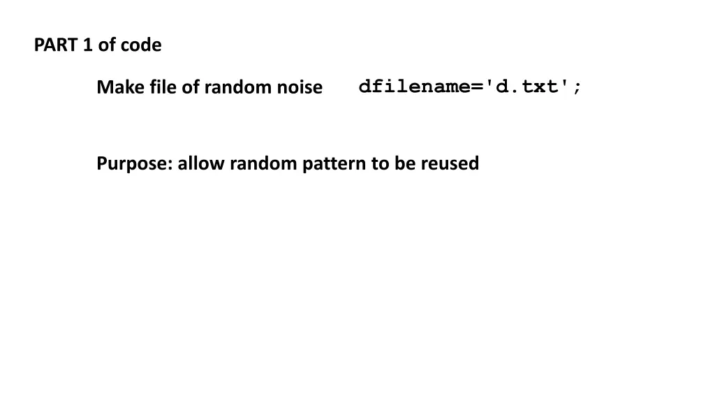 part 1 of code