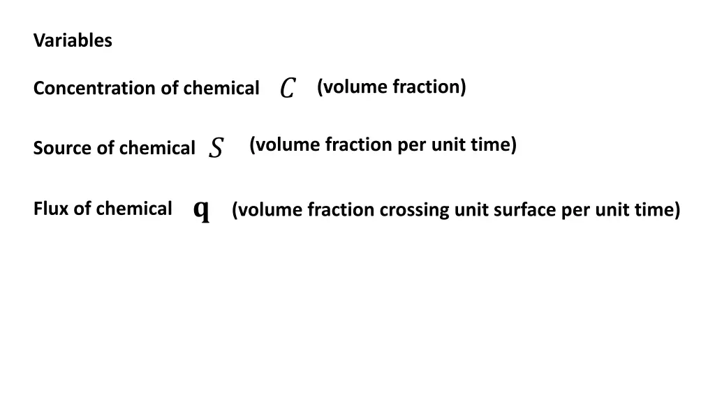 variables