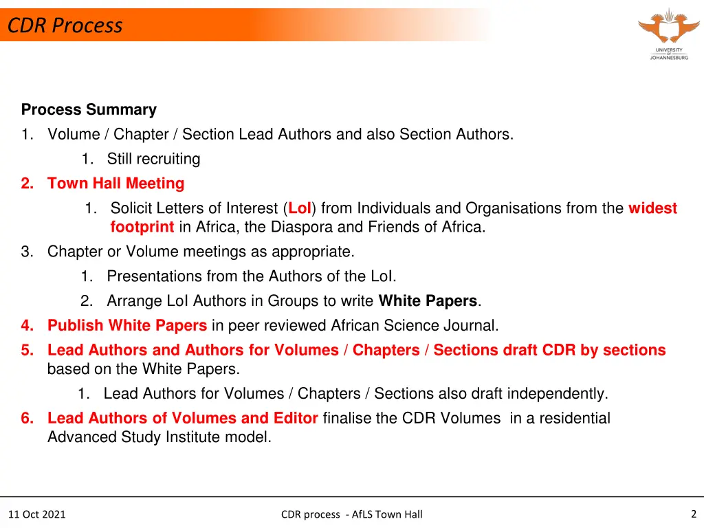 cdr process 1