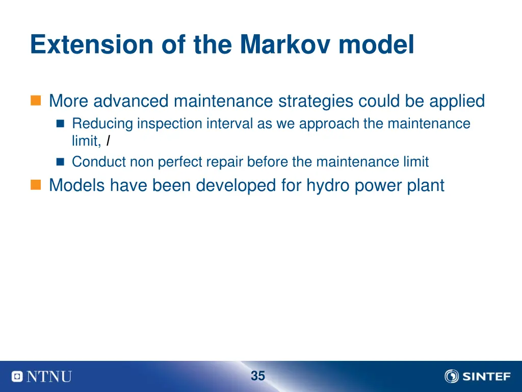 extension of the markov model