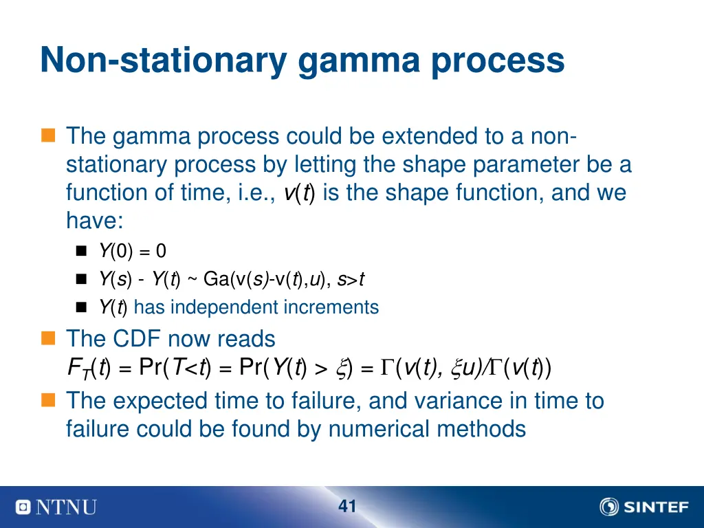 non stationary gamma process 1