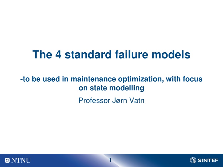 the 4 standard failure models