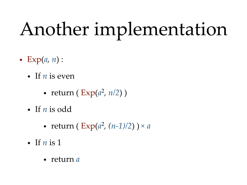 another implementation