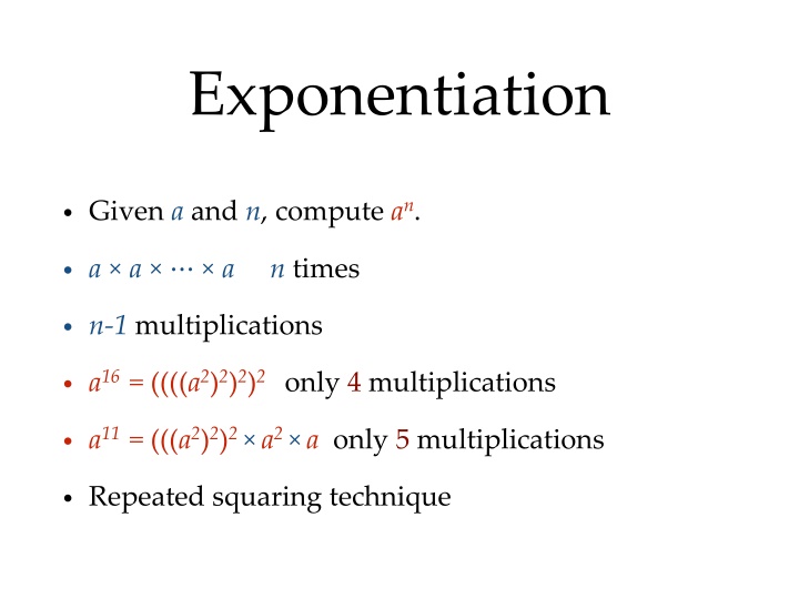 exponentiation