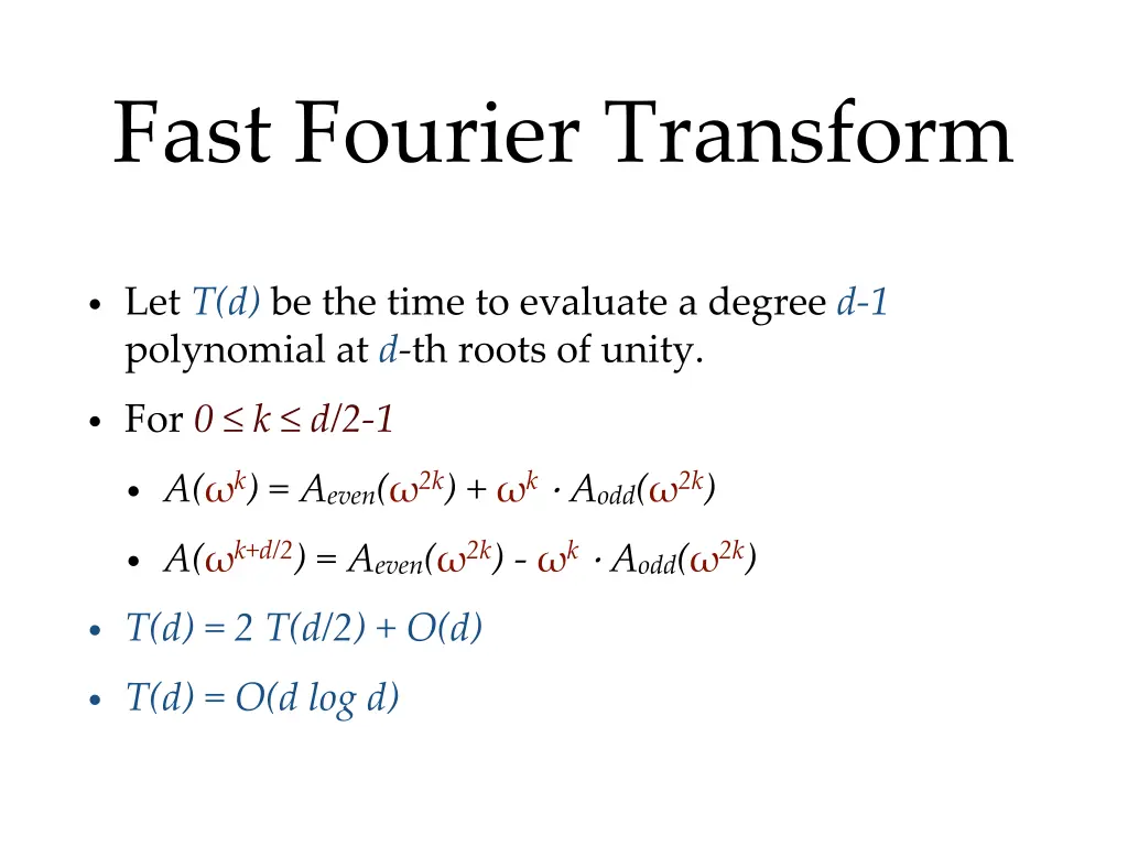 fast fourier transform 1