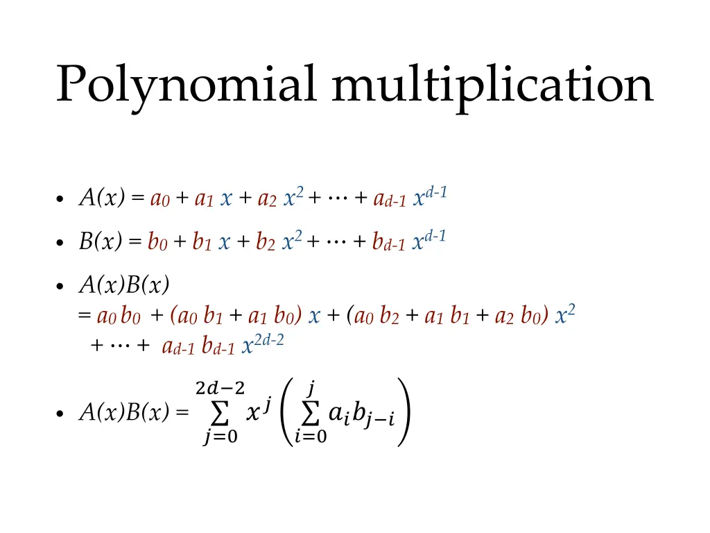 polynomial multiplication 1