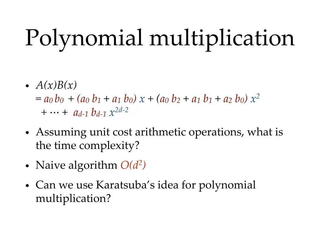polynomial multiplication 2