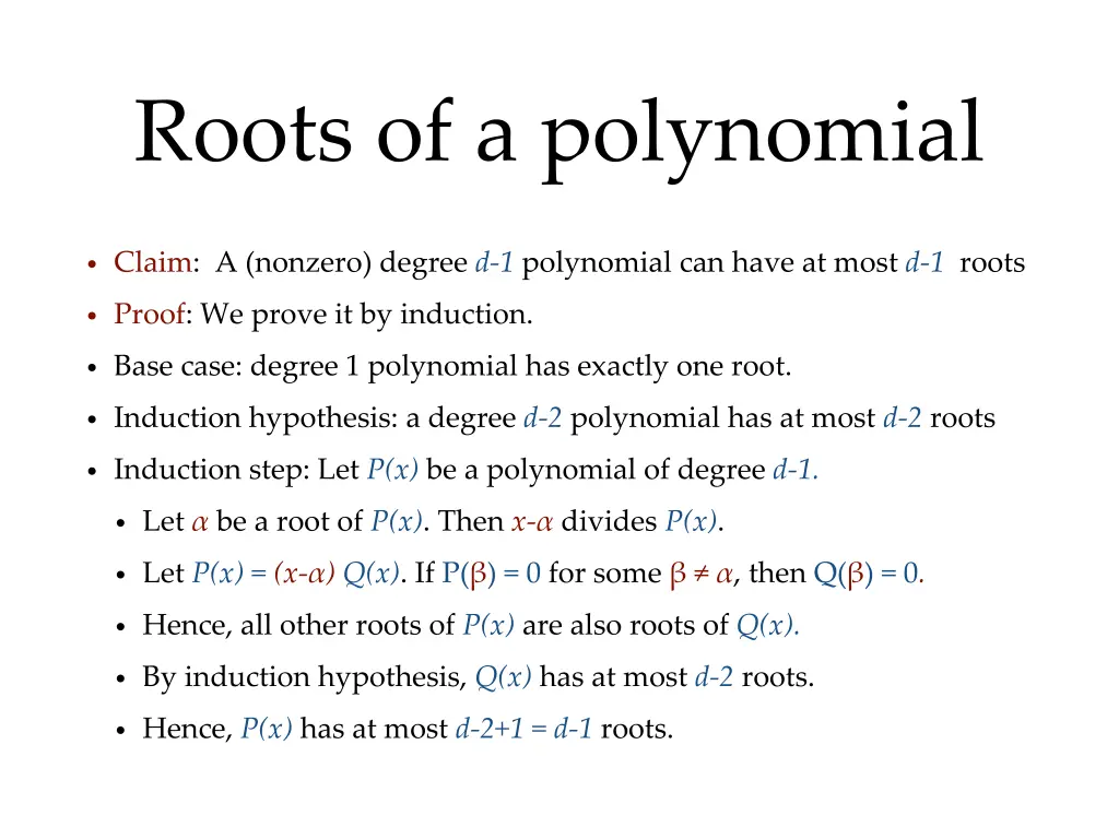 roots of a polynomial