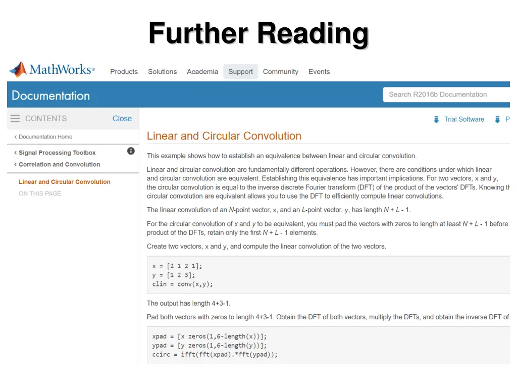 further reading