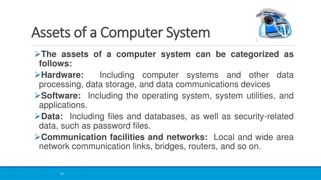 assets of a computer system assets of a computer 1