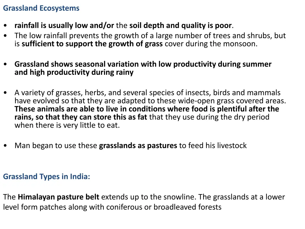 grassland ecosystems