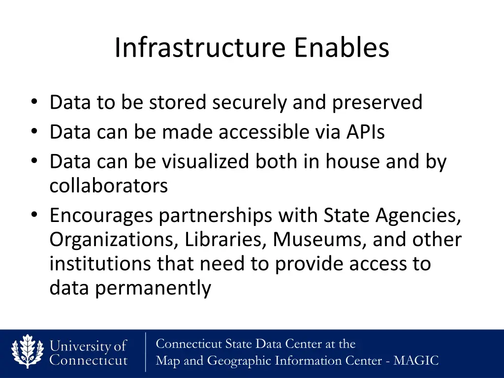 infrastructure enables
