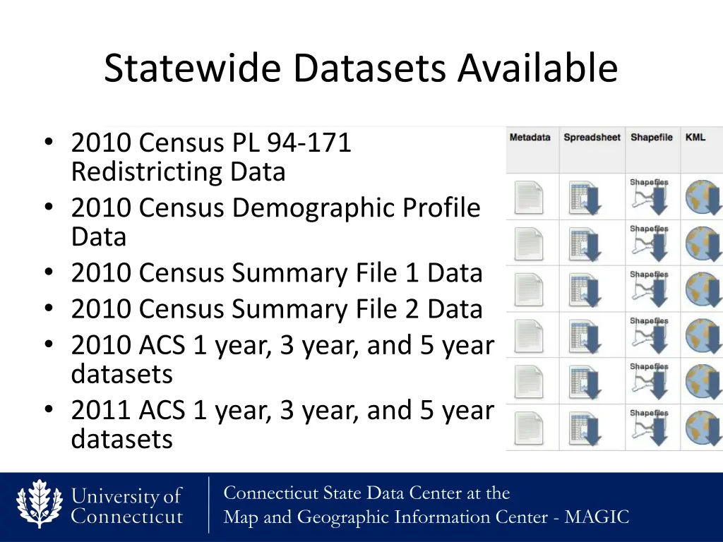 statewide datasets available