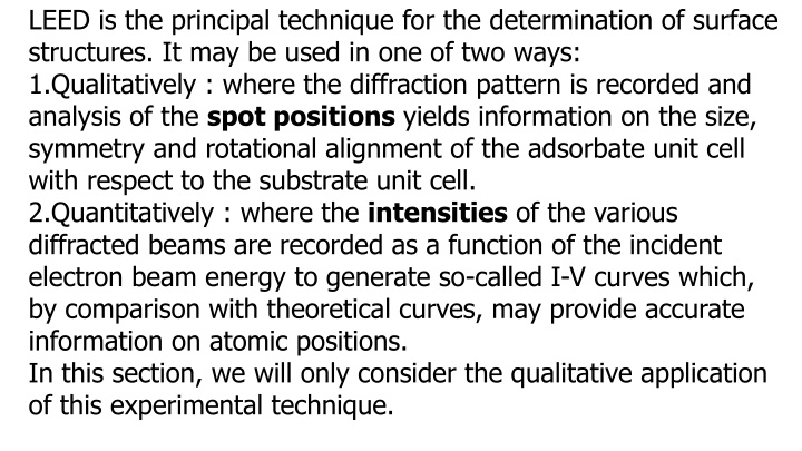 leed is the principal technique