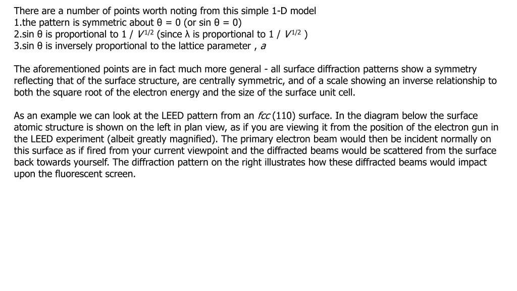 there are a number of points worth noting from