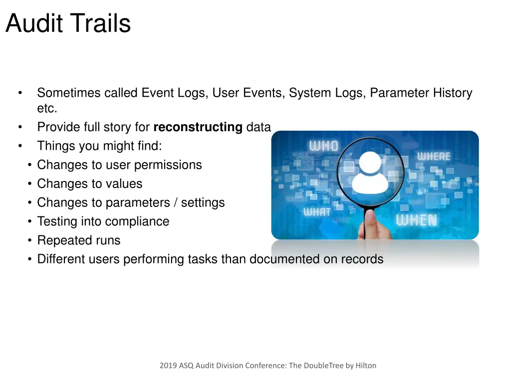 audit trails 1