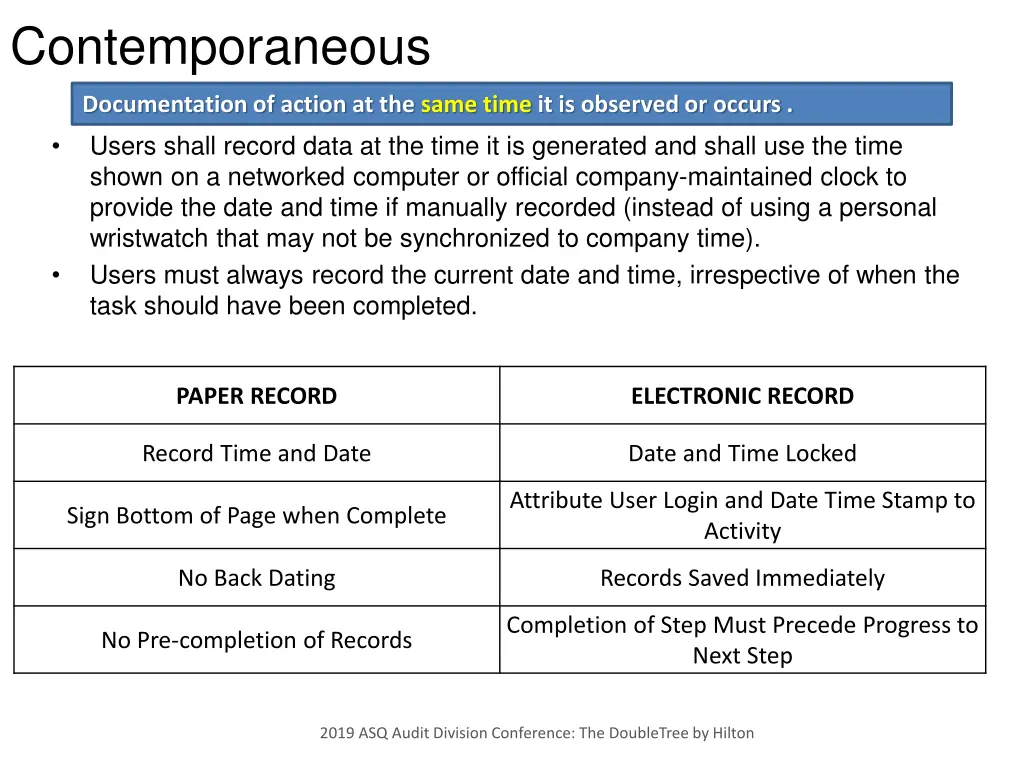 contemporaneous