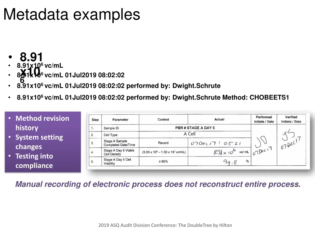 metadata examples