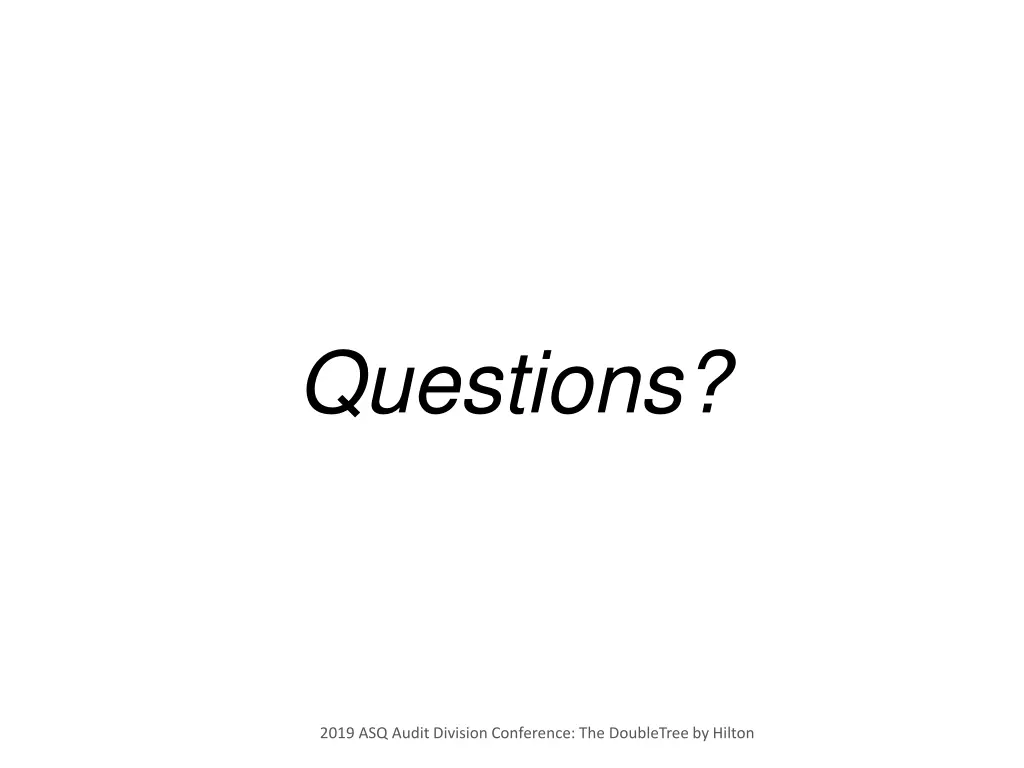 questions