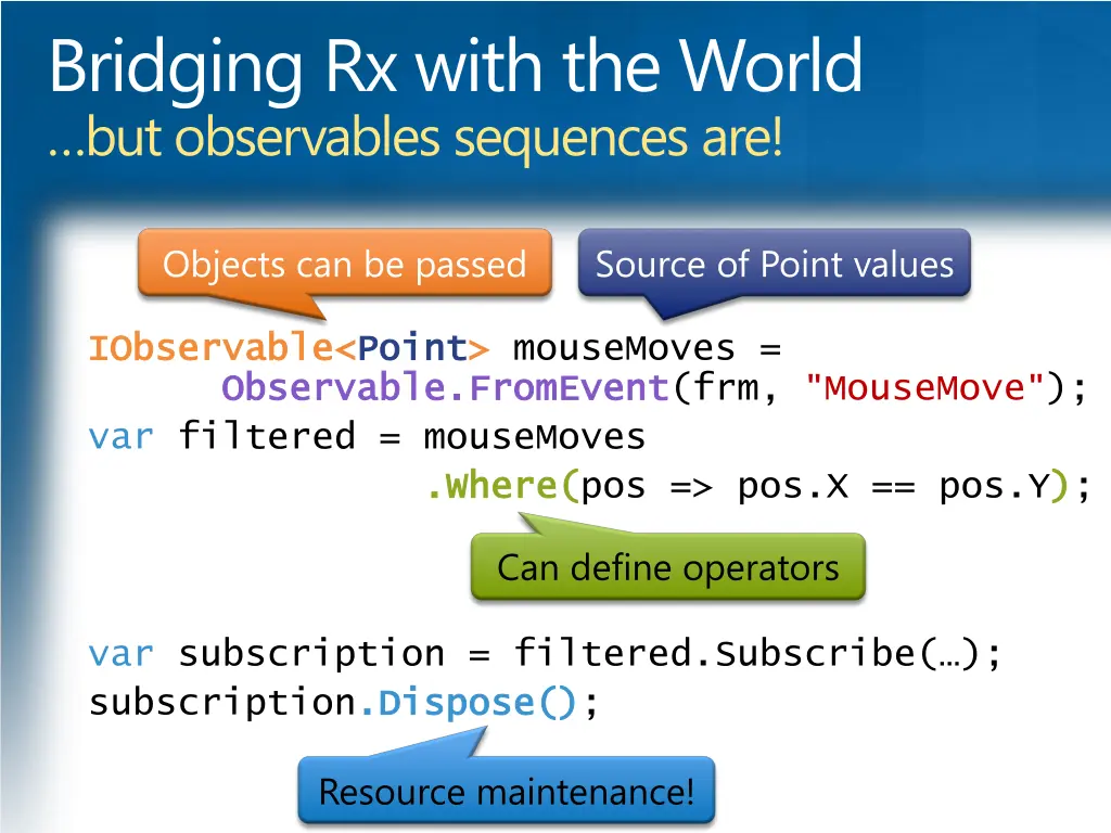 bridging rx with the world but observables