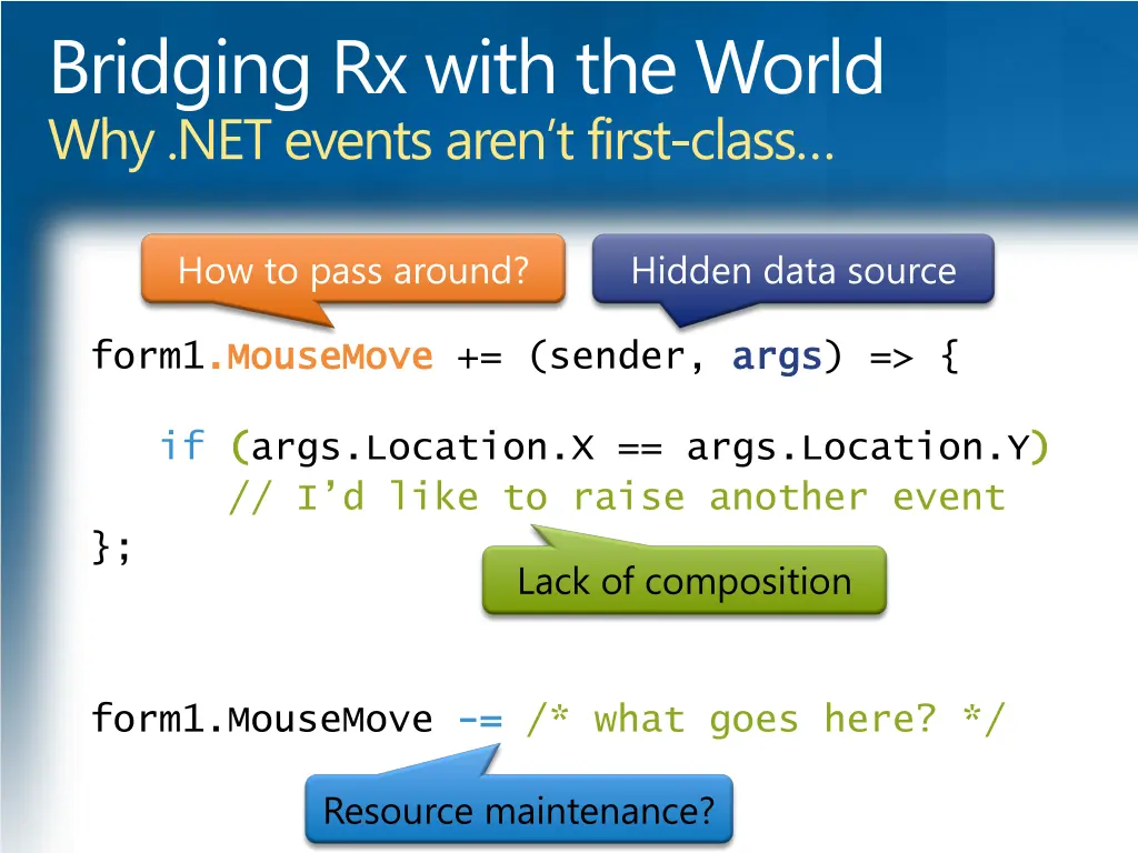 bridging rx with the world why net events aren