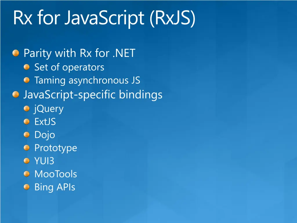 rx for javascript rxjs