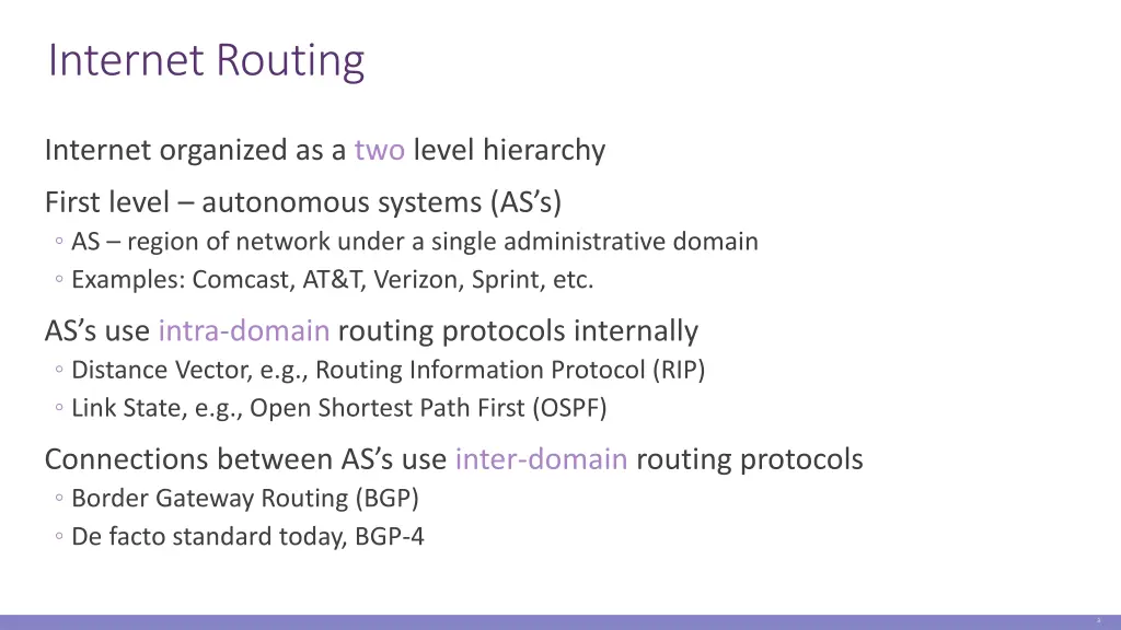 internet routing