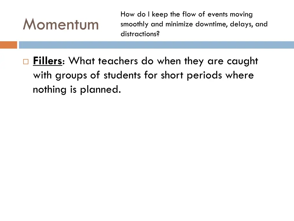 how do i keep the flow of events moving smoothly 2
