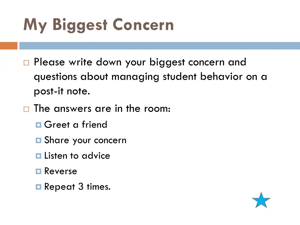 my biggest concern