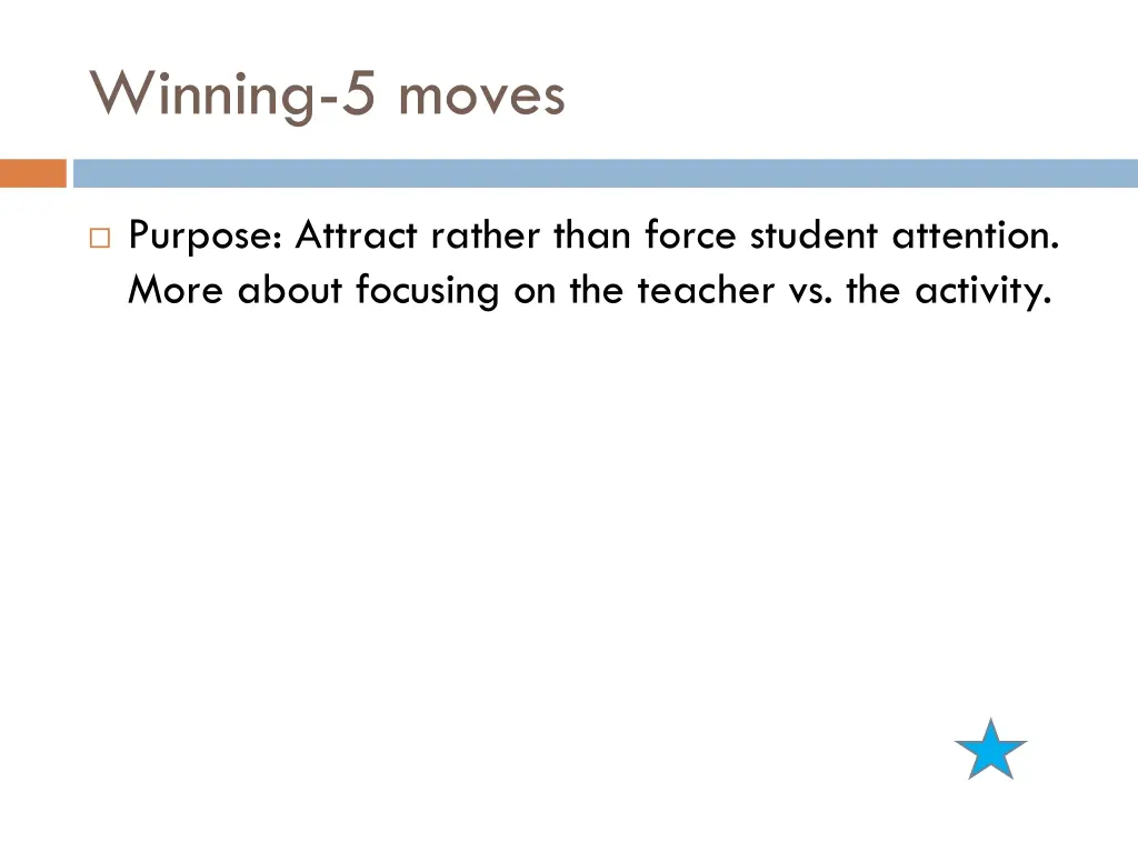 winning 5 moves