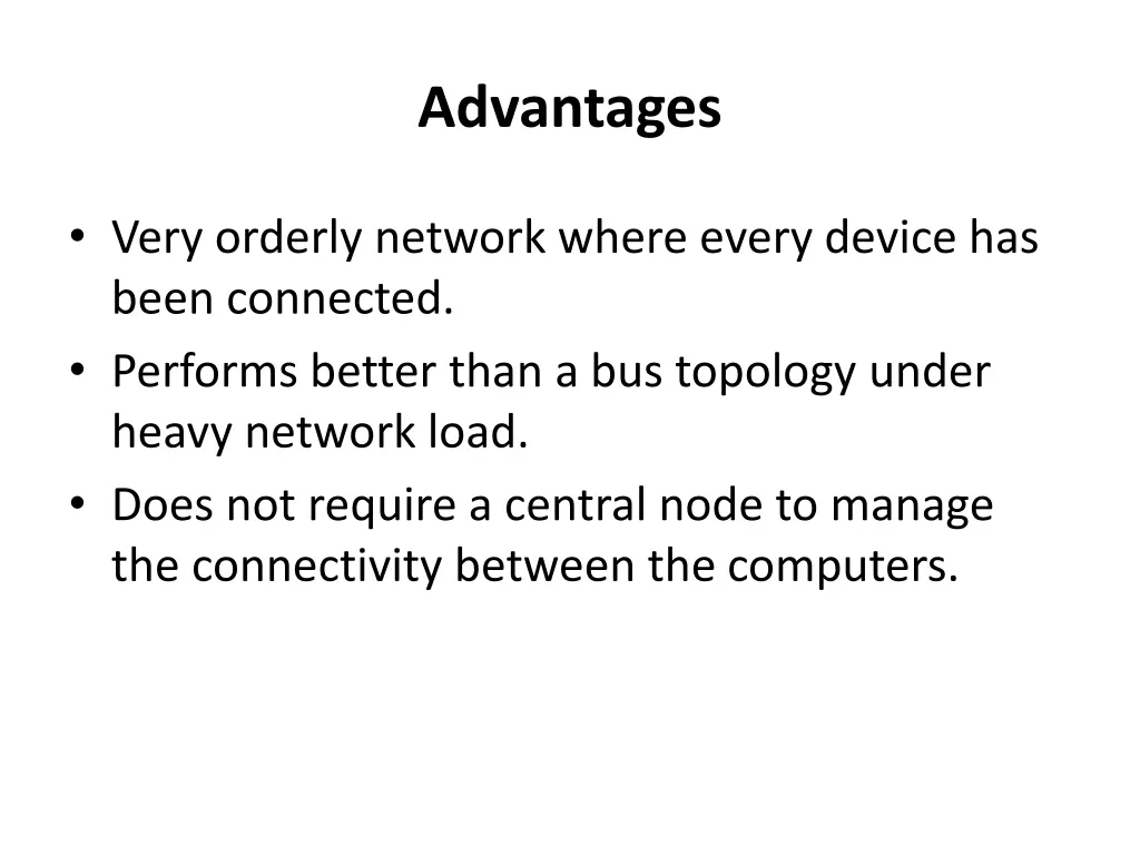 advantages