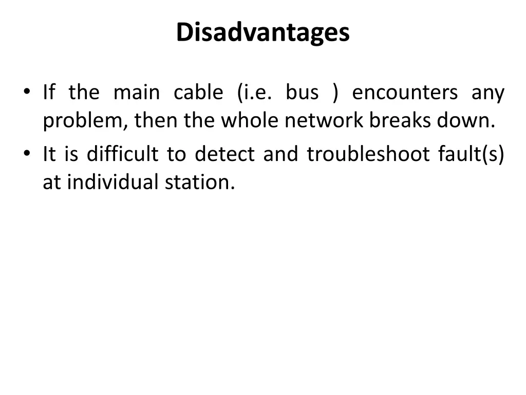 disadvantages 1
