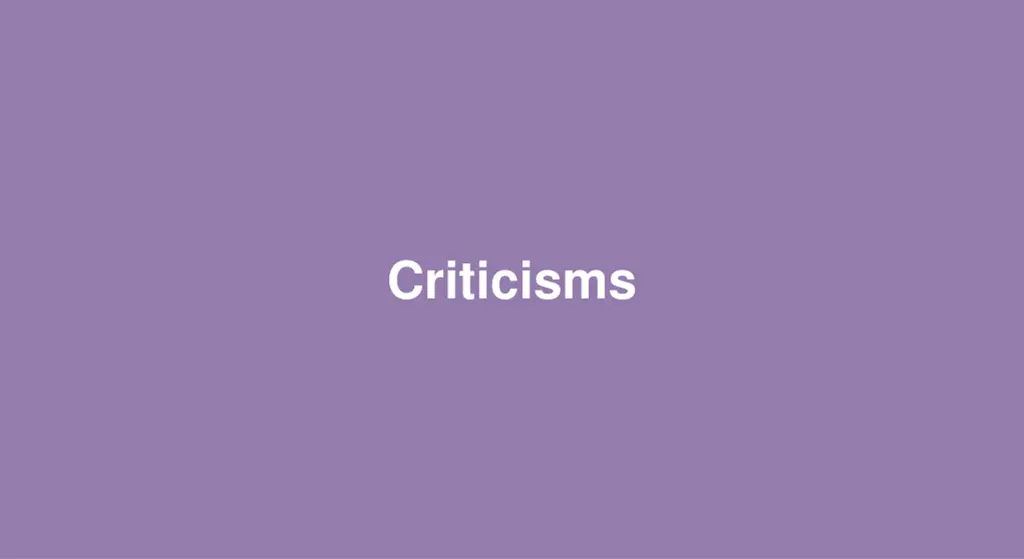 criticisms 1