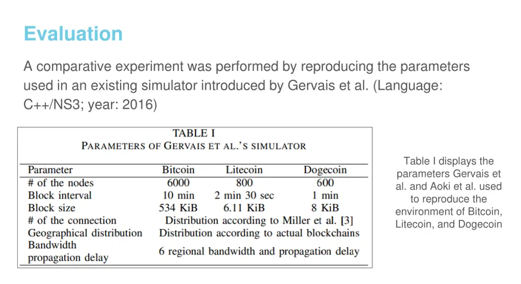 evaluation