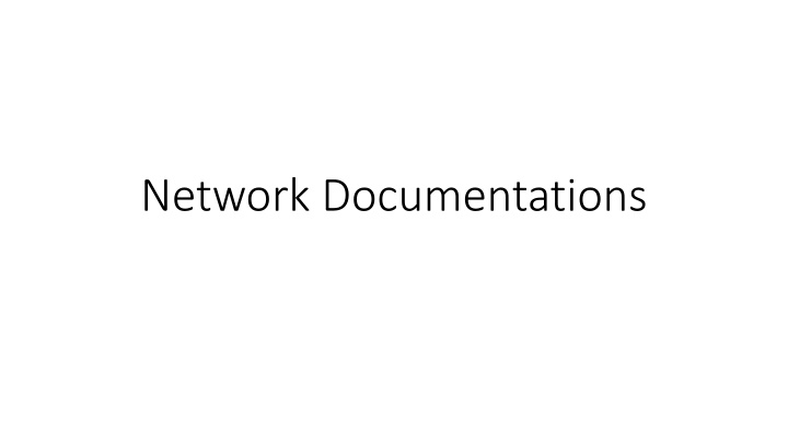 network documentations