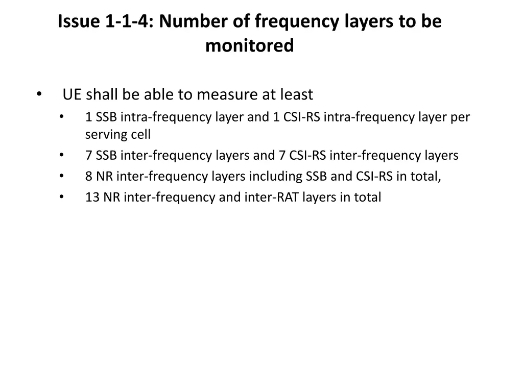 issue 1 1 4 number of frequency layers