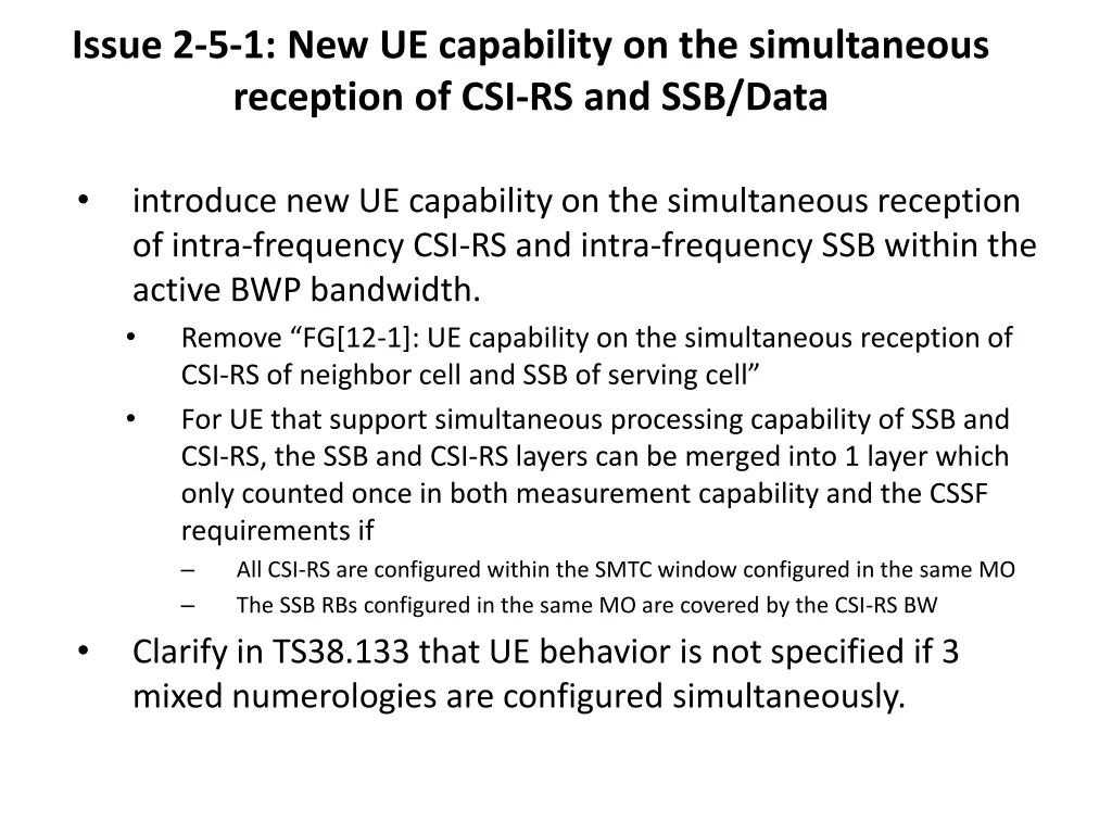 issue 2 5 1 new ue capability on the simultaneous