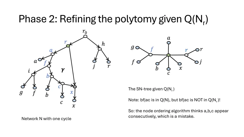 phase 2 refining the polytomy given q n r 2